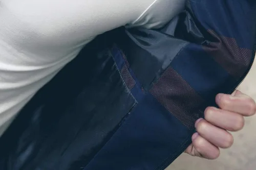 Miniatura 6 de LOGEEYAR Chaqueta Bomber para Hombre Chaqueta Casual Ligera de Bloques de Color Cortavientos Abrigo con Bolsillo