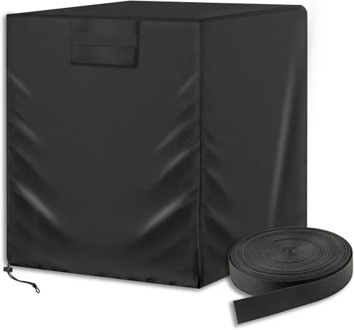 Miniatura 4 de Cubierta de Aire Acondicionado para Unidades Exteriores con Correas Resistentes al Viento y Hebillas Reforzadas 420D Cubiertas Cuadradas de CA