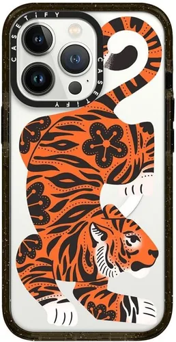Miniatura 316 de Funda Impact de CASETiFY para iPhone 13 Pro Max con Magsafe - Estuche Claro Cuento de Invierno - Claro Negro Estuche transparente Winter Tale