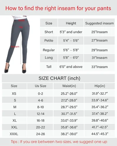 Miniatura 6 de Bamans Pantalones de vestir de yoga ajustados para mujer con control de abdomen