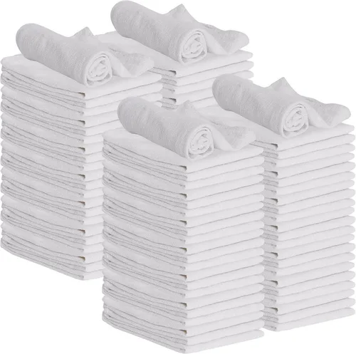Miniatura 22 de GREEN LIFESTYLE Paquete de 150 toallas azules de 12 x 14 pulgadas, 100% algodón, superabsorbentes y duraderas para el automóvil, trapos reutilizables