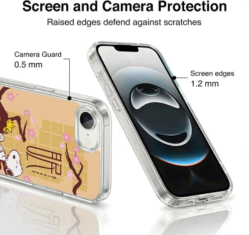 Miniatura 428 de Carcasa de gel para iPhone 7 Plus/iPhone 8 Plus, diseño de Snoopy Oriental de Peanuts, Badges