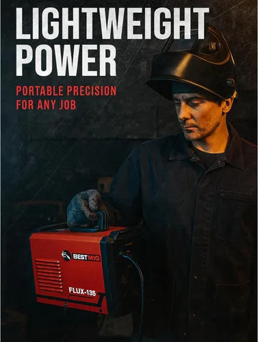 Miniatura 11 de BESTMIG 135A Soldador MIG - Soldador de núcleo de flujo 3 en 1, máquina de soldadura MIG/Lift TIG/Stick - Inversor IGBT portátil - 110 V con casco