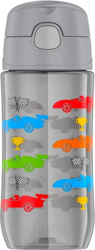 Miniatura 9 de THERMOS FUNTAINER Botella de hidratación de plástico de 16 onzas con boquilla, SPIDER-MAN