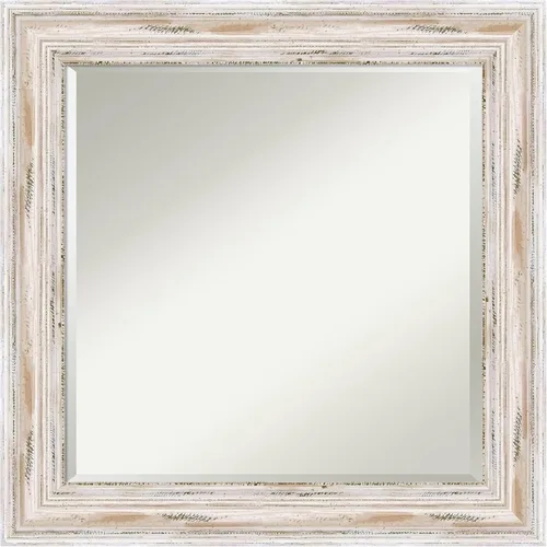 Miniatura 18 de Amanti Art Espejo de pared, espejo de marco de madera blanca lavada para decoración de pared o uso como espejo de baño para sobre el fregadero