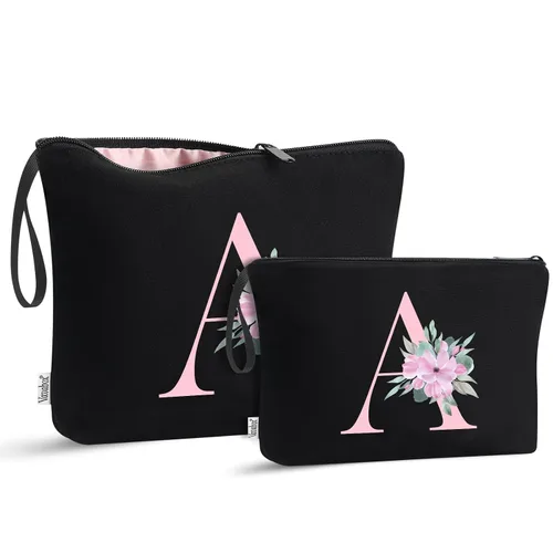 Miniatura 16 de Vavabox A-Z Bolsa de Maquillaje Personalizada, Regalos de Cumpleaños para Mujeres y Mamá, Regalos para la Mejor Amiga, Bolsa de Cosméticos