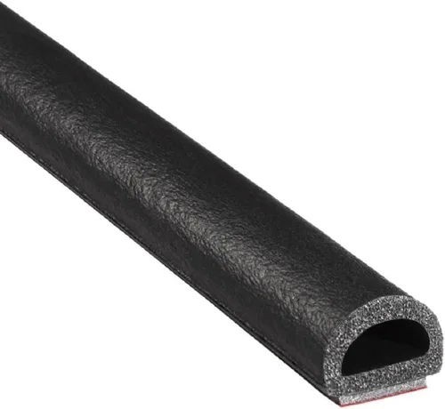 Miniatura 8 de Trim-Lok Sello de goma en forma de D – 1 pulgada de altura, 1 pulgada de ancho, 125 pies de longitud – Sello de espuma EPDM con cinta adhesiva BT