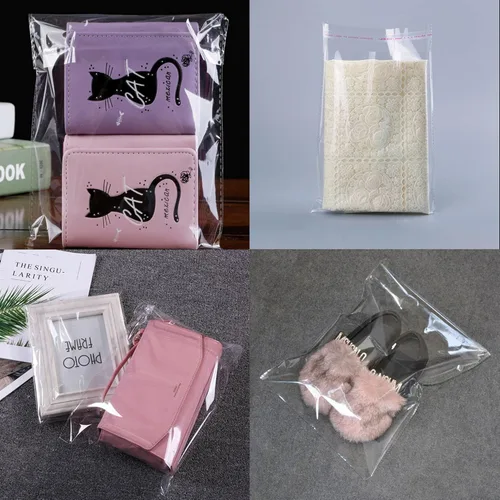 Miniatura 6 de Bolsas de polipropileno adhesivas transparentes, bolsas de celofán con solapa autosellante, para productos de panadería, galletas, dulces, regalos