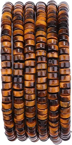 Miniatura 39 de BEADIA Cuentas Espaciadoras de Jade Amarillo Natural en Forma de Tapa, Cuentas Semipreciosas Sueltas para Hacer Joyas con Encuadernación, 4mmx2mm