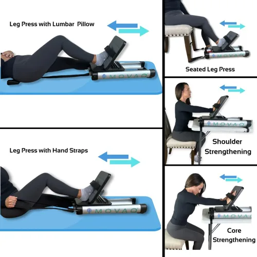 Miniatura 7 de Mini máquina de prensa de piernas en la cama para rehabilitación Entrenador de fuerza de piernas de bajo impacto para recuperación neurológica