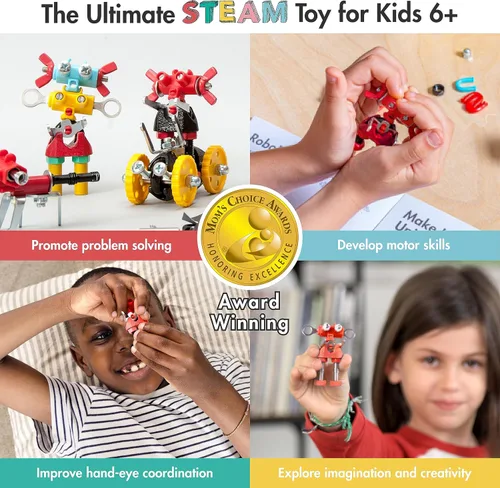 Miniatura 2 de The Off Bits ArtBit - Juego de construcción de juguetes robot, ideas educativas para regalos de Pascua, kit de aprendizaje de actividades STEM, kit