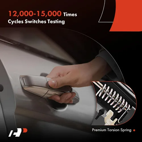 Miniatura 5 de A-Premium Manija de puerta exterior trasera derecha del lado del pasajero compatible con Toyota Tundra 2000-2003, Tundra 2004-2006 Pastilla