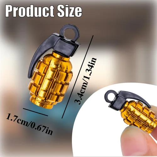 Miniatura 3 de 8 tapas de vástago de válvula de neumático, tapas de válvula de neumático de acero inoxidable para automóviles, camiones, SUV, motocicletas, Dorado