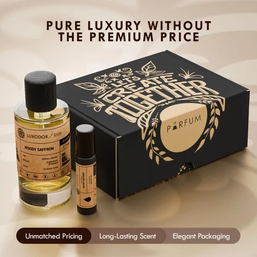 Miniatura 5 de Inspirado en Baccarat Rouge 540 Eau De Parfum – Perfume Woody Saffron 3.4 fl oz (3.4 fl oz) con aceite concentrado – Perfume de feromonas unisex