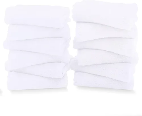 Miniatura 57 de TENSTARS Toallas de baño de seda con dobladillo para baño en liquidación - 27 x 55 pulgadas, ligeras, finas y de secado rápido, toalla absorbente