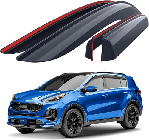 Miniatura 12 de Goodyear Deflectores de ventana inastillables para Ram ProMaster 2014-2026, protectores de lluvia con cinta, viseras de ventana, deflector