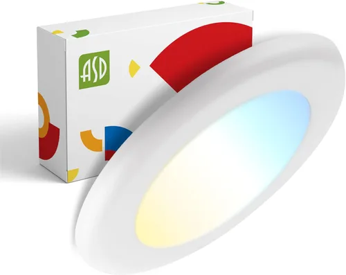 Miniatura 18 de ASD Paquete de 12 luces LED de disco de 6 pulgadas, 15 W 5000 K luz diurna 1300 LM CRI90+, luminaria empotrable regulable de techo, montaje en Blanco