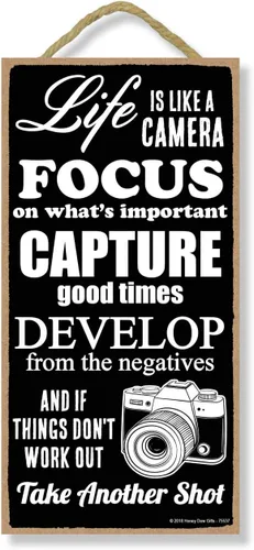 Miniatura 7 de Honey Dew Gifts Decoración del hogar, Be so Happy That When Others Look at You They Become Happy Too, cartel colgante de madera de 5 x 10 pulgadas