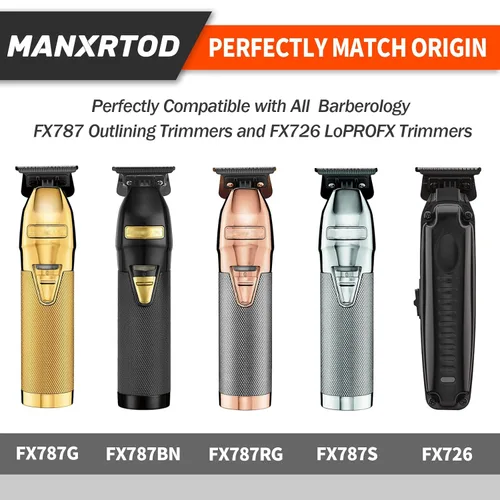 Miniatura 6 de FXGOLD 2.0 - Cuchilla de repuesto para todas las recortadoras BaBylissPRO FX787 y FX726, cuchillas de repuesto DLC ultra precisas compatibles