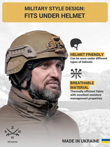 Miniatura 4 de 2SBR 2SABERS Gorro de invierno cálido de forro polar para hombre, gorro táctico militar del ejército