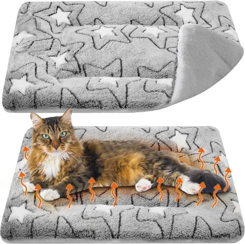 Miniatura 23 de VitalCozy Paquete de 2 tapetes autocalentables para gatos, almohadilla autocalentable, reversible, lavable a máquina, refleja el calor corporal