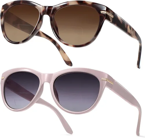 Miniatura 8 de EASY READ Pack de 2 lentes de sol bifocales para leer para mujer, lentes de sol modernos con protección UV400