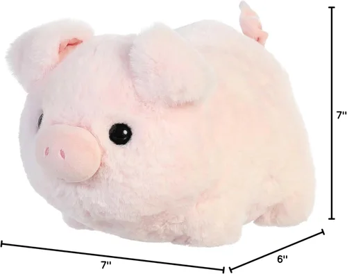 Miniatura 7 de Aurora® Adorable animal de peluche Spudsters™ Cutie Pig – Forma redonda que hace que los abrazos reconfortantes – Perfecto para niños de todas