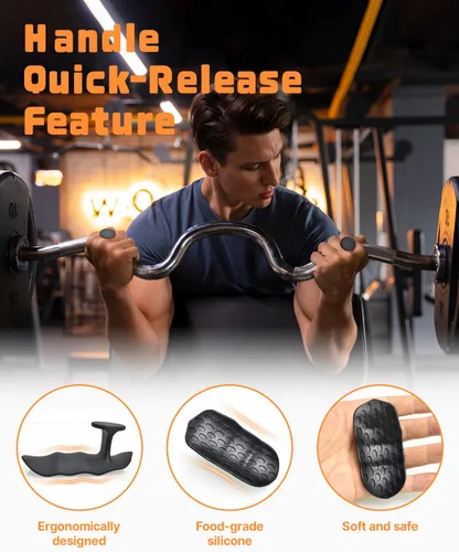 Miniatura 3 de Empuñaduras de levantamiento de pesas para entrenamiento con pesas – Empuñaduras antideslizantes de gimnasio para entrenamiento, agarre