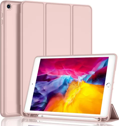 Miniatura 31 de iMieet - Funda para iPad de 9ª generación 2021/iPad de 8ª generación 2020 de 10.2 pulgadas con soporte para lápices, funda para iPad de 7ª