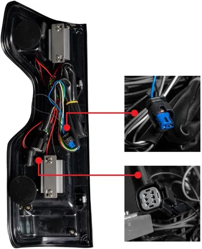 Miniatura 4 de Luces traseras Recon para Chevy Silverado 1500 2019 2020 OLED Lente ahumada