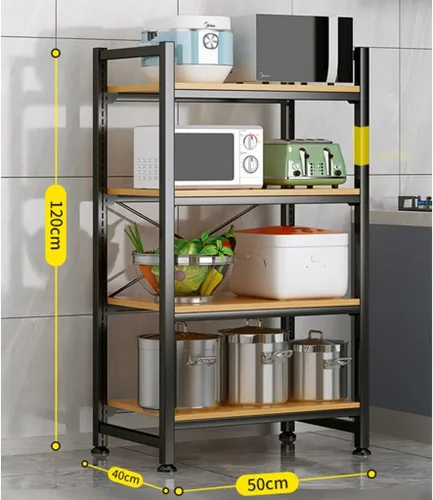 Miniatura 5 de Shelves Vintage Storage Rack with Open Shelves, 5 Tier Standing Bookshelf, load 110lbs Shelving Unit, for study, kitchen, living room, library
