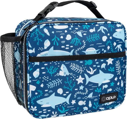 Miniatura 18 de OPUX Fiambrera aislada de primer nivel para adultos, hombres y mujeres Fiambrera suave y hermética infantil para niños, niñas Reutilizable, Azul