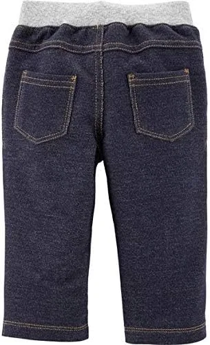 Miniatura 2 de Carter's Pantalones con cordón para bebé niño (3 meses, azul oscuro), Azul oscuro