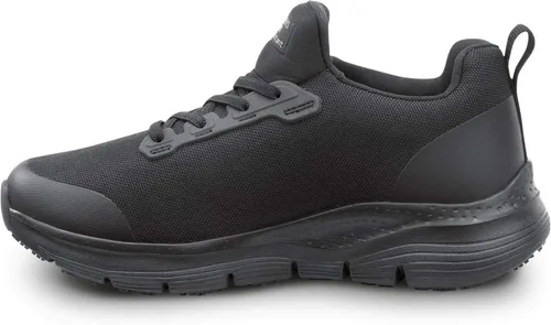 Miniatura 4 de Skechers Arch Fit Work Serena, para mujer, punta suave, antideslizante, perfil bajo, zapato de trabajo deportivo de cierre slip on