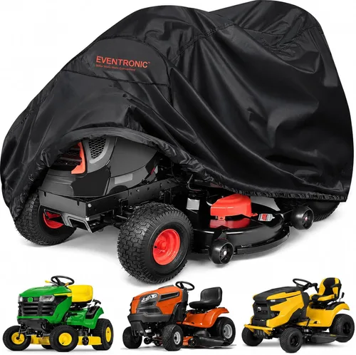 Cubierta para cortacésped de montar, Eventronic 54" Cubierta para tractor cortacésped de montar Impermeable Resistente Duradera (poliéster