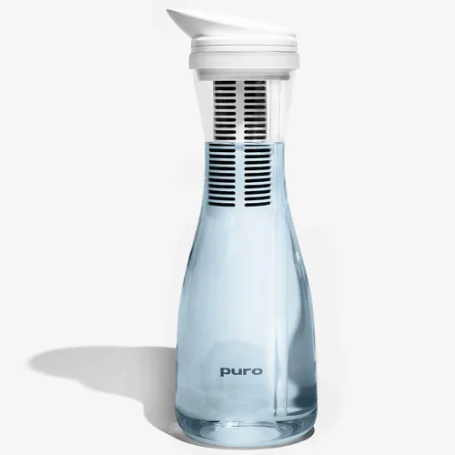 Puro Glass - Jarra de filtro de agua – Agua limpia en segundos – Volumen de 1.3 L – Filtro que elimina plomo, olores y cloro