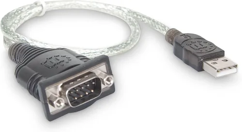 Miniatura 2 de Manhattan El convertidor USB a serie conecta un dispositivo serie a un puerto USB (205146) Adaptador serie USB-A a DB9 RS232 con cable de 18