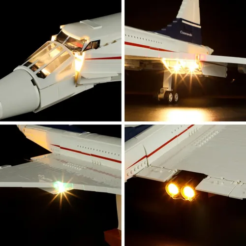 Miniatura 5 de Lightailing Luz para Lego- 10318 Concorde - Kit de iluminación LED compatible con el modelo de bloques de construcción Lego - NO incluido el juego