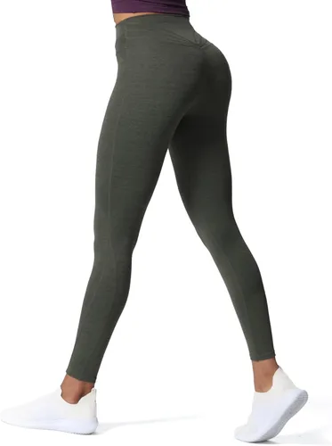 Miniatura 28 de Aoxjox Leggings de entrenamiento de cintura alta para mujer, pantalones de yoga Trinity, 26.5 pulgadas Negro