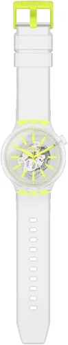 Miniatura 2 de Swatch SO27E103 - Reloj de cuarzo blanco con esfera esqueleto