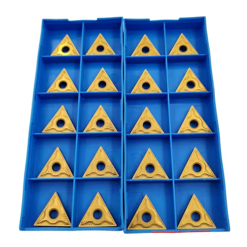 Miniatura 6 de GBJ TNMG431 TNMG220404-HM 10 piezas de insertos de carburo insertos de torneado para torno de procesamiento de piezas de acero para herramientas