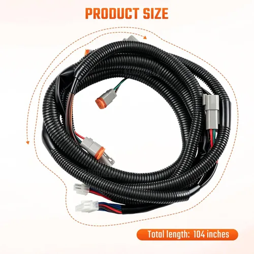 Miniatura 6 de CLUBRALLY Arnés de cableado de control de carrito de golf para Club Car DS - Controlador negro#1510-5201, Arnés de cableado completo para vehículo
