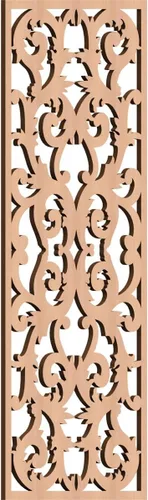 Miniatura 170 de Meadville Paneles decorativos de pared de madera con calado, 9 3/8 pulgadas de ancho x 24 3/8 pulgadas de alto x 1/4 de alto, aliso