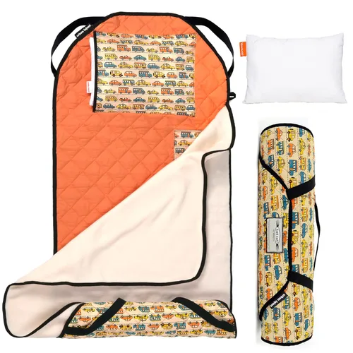 Miniatura 16 de Urban Infant Tot Cot Tapete de Siesta para Niños - Tapete de Siesta para Niños Pequeños Guardería Preescolar Cubierta de Ropa de Cama con Manta