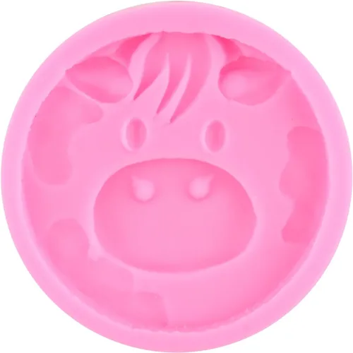 Miniatura 6 de ZiXiang Molde de silicona de animales de vaca, oveja, moldes de fondant, lindo cerdo, pollo, poni, caramelo, molde para decoración de pasteles