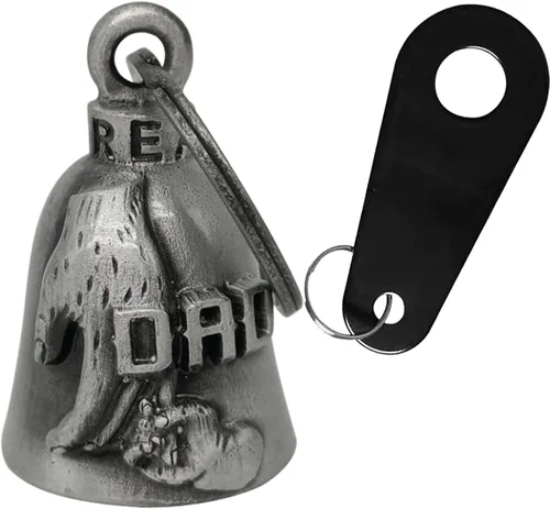Dream Apparel Campana de Motocicleta Ángel Guardián Aleja Gremlins, Campana de Motociclista para Hombres Mujeres Motociclistas, Regalo de Buena
