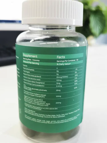 Miniatura 7 de Gomitas de clorofila para olor corporal, sin azúcar, 120 unidades, suplemento desodorante interno para mujeres/hombres con ACV Chlorella Spirulina