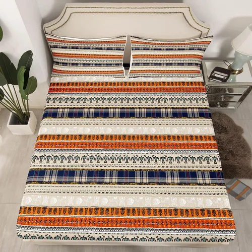 Miniatura 29 de Erosebridal Sábana bajera con temática de pesca, juego de ropa de cama rústica de granja tamaño individual para niños, adolescentes y adultos, ropa