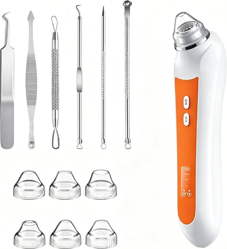 Miniatura 8 de Aspiradora Removedora de Puntos Negros, Aspiradora de Poros con Interfaz USB, Herramienta de Extracción de Puntos Negros con Cámara para Hombres