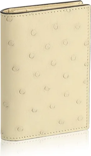 Miniatura 21 de Funda de piel para tarjetas de visita para hombres y mujeres, piel de becerro italiana Café